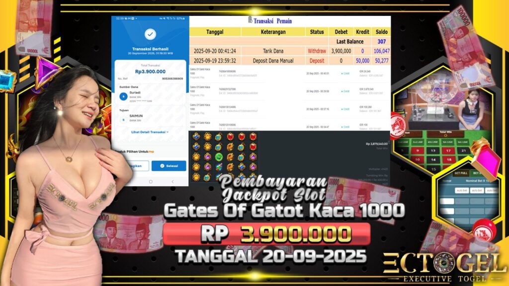 BUKTI JACKPOT SLOT GATES OF GATOT KACA  1000 TERPERCAYA DI INDONESIA TGL 20-09-2025