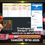 BUKTI JACKPOT SLOT GATES OF OLYMPUS SUPER SCATTER TERPERCAYA DI INDONESIA TGL 19-10-2025