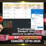 BUKTI JACKPOT SLOT GATES OF OLYMPUS 1000 TERPERCAYA DI INDONESIA TGL 22-10-2025
