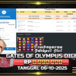 BUKTI JACKPOT SLOT GATES OF OLYMPUS 1000 DICE TERPERCAYA DI INDONESIA TGL 06-10-2025