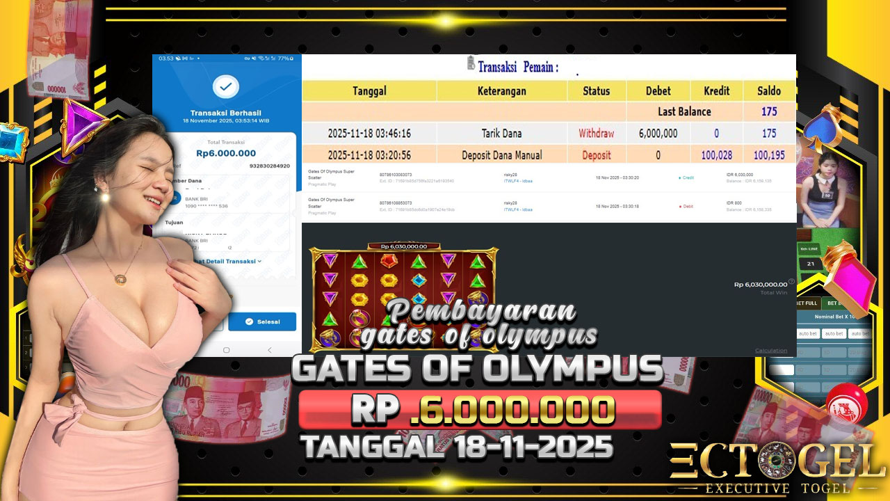 BUKTI JACKPOT GATES OF OLYMPUS SUPER SCATER TERPERCAYA DI INDONESIA TGL 18-11-2025