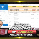 BUKTI JACKPOT MAHJONG WAYS 2 TERPERCAYA DI INDONESIA TGL 16-11-2025