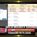 BUKTI JACKPOT WILD BOUNTY SHOWDOWN TERPERCAYA DI INDONESIA TGL 19-11-2025