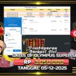 BUKTI JACKPOT SLOT GATES OF OLYMPUS SUPER SCATER TERPERCAYA DI INDONESIA TGL 05-12-2025